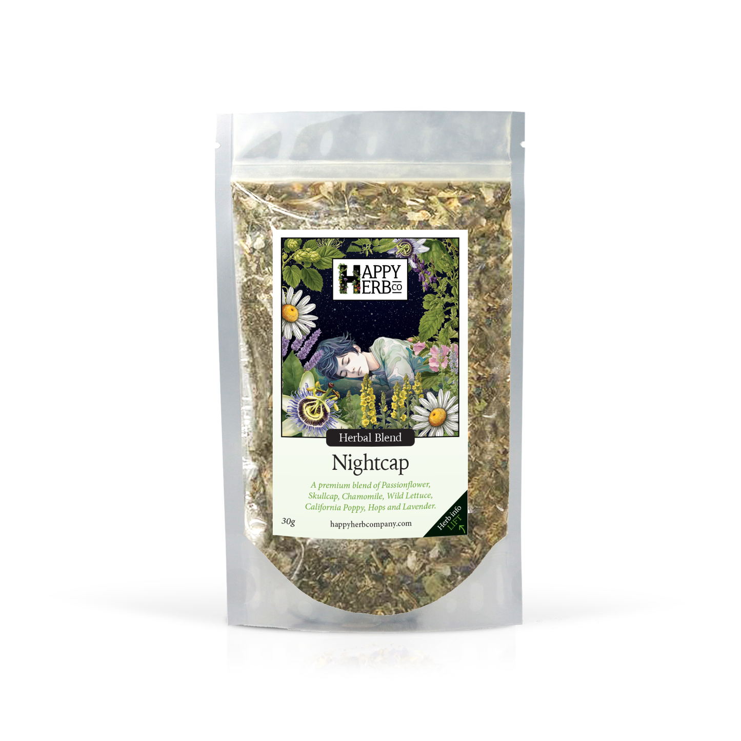 Nightcap Herbal Smoke Blend 30g by Happy Herb Co