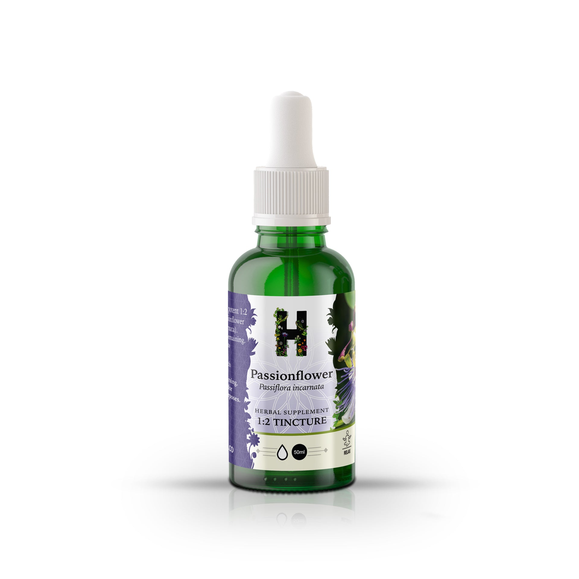 Passionflower Liquid Herb 1:2 Strength | Passiflora incarnata Herbal Liquid  | Shop at Happy Herb Co