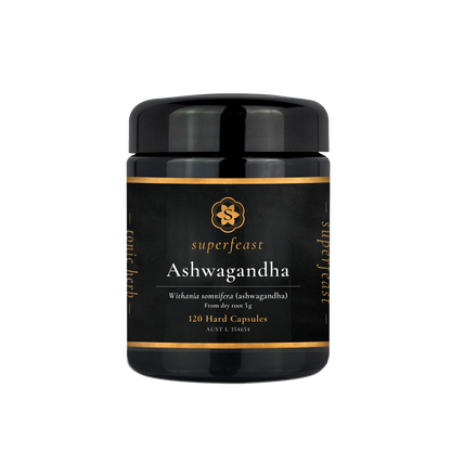 Superfeast Ashwagandha Capsules 120 - Happy Herb Co