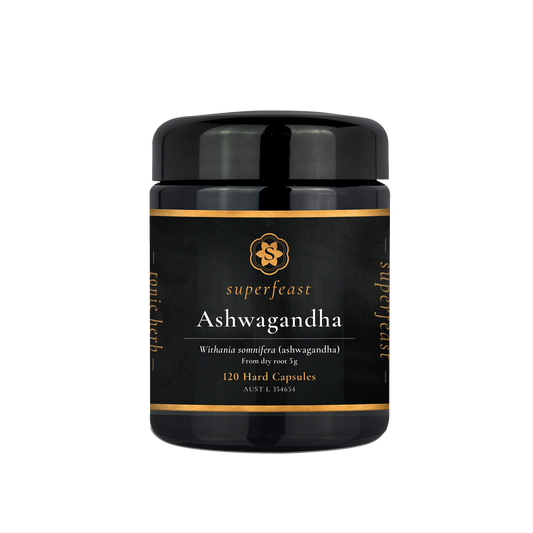 Superfeast Ashwagandha Capsules 120 - Happy Herb Co