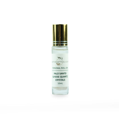 Palo Santo & Crystals Personal Roll On - Happy Herb Co
