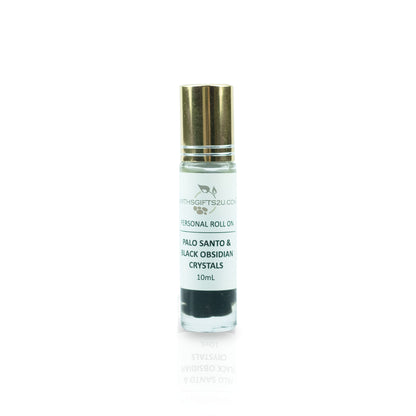 Palo Santo & Crystals Personal Roll On - Happy Herb Co